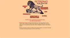 Desktop Screenshot of petronioshoeproducts.com